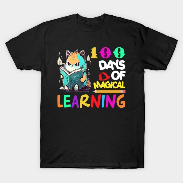 100 Days Of Magical Learning T-Shirt by ARTGUMY